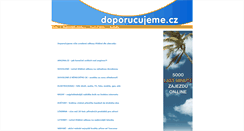 Desktop Screenshot of doporucujeme.cz
